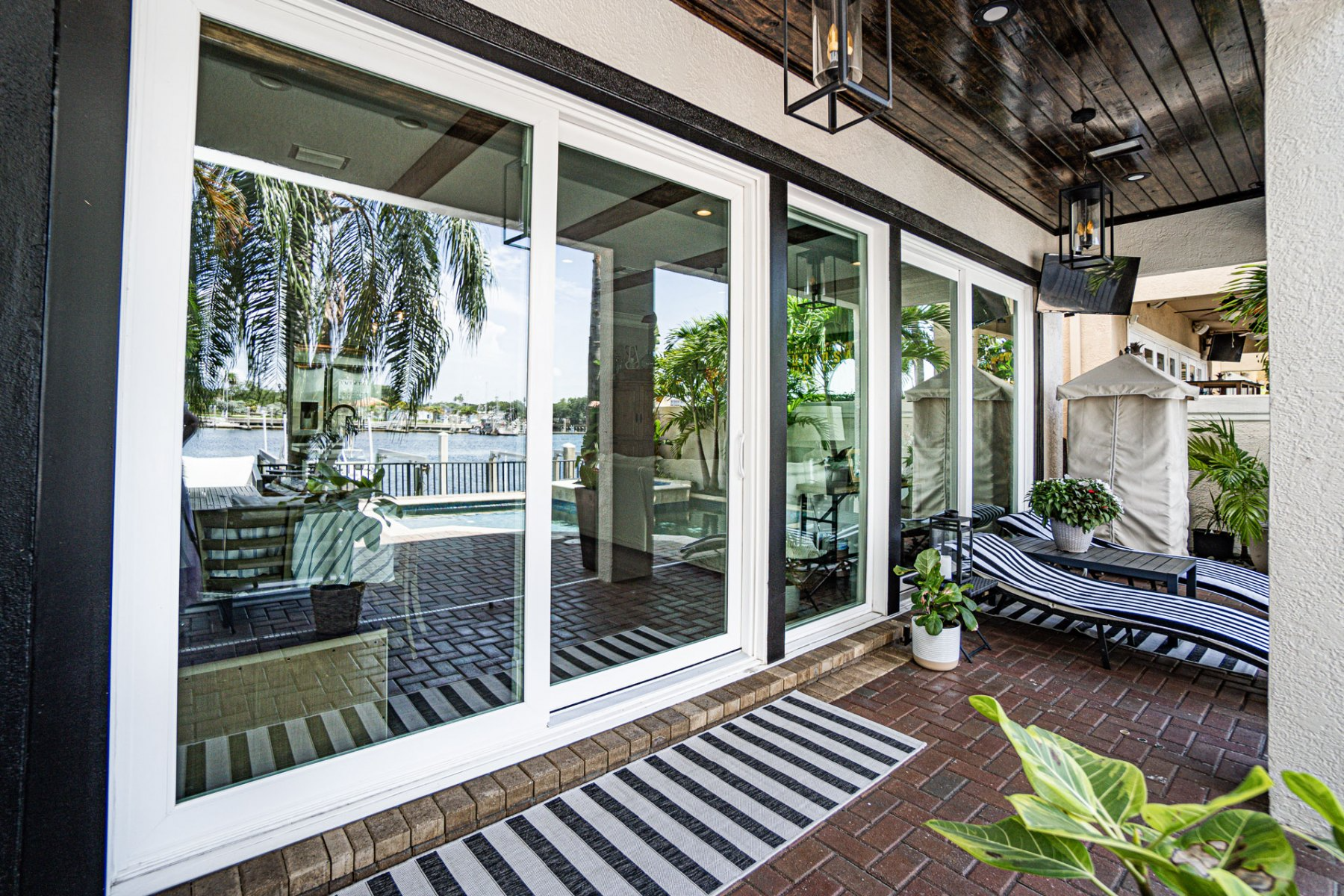 Wide panel sliding door